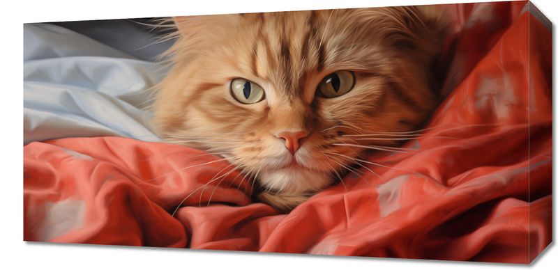 Obraz 60x30cm Mruczący Spokój zdjęcie 1