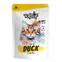 MOKRA KARMA DLA KOTA TufTuf Saszetka mielonka z kaczką 300g