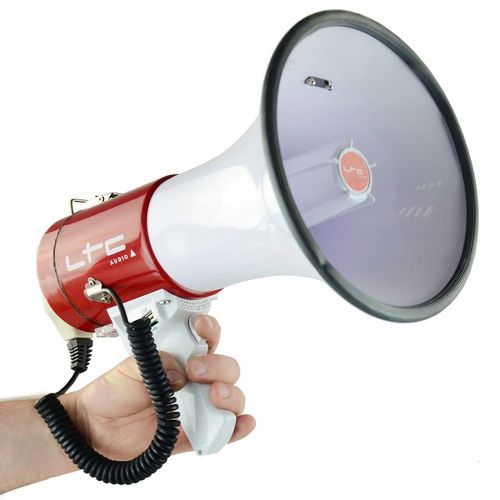 Profesjonalny MEGAFON 50W USB SD MP3 akumulator na Arena.pl