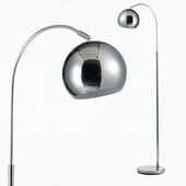 LAMPA STOJĄCA PODŁOGOWA ŁUKOWA CHROM BALL KULE