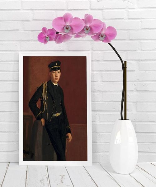 Achille De Gas in the Uniform of a Cadet, Edgar Degas - plakat 50x70 cm zdjęcie 2