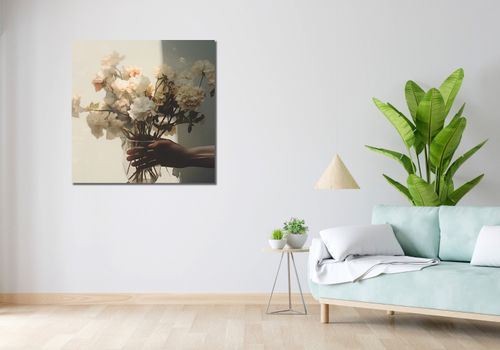 Obraz 90x90cm Ulotne Piękno Bukietu na Arena.pl