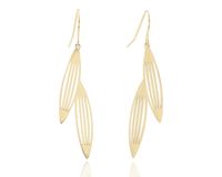 Kolczyki dwa liście stal nierdzewna