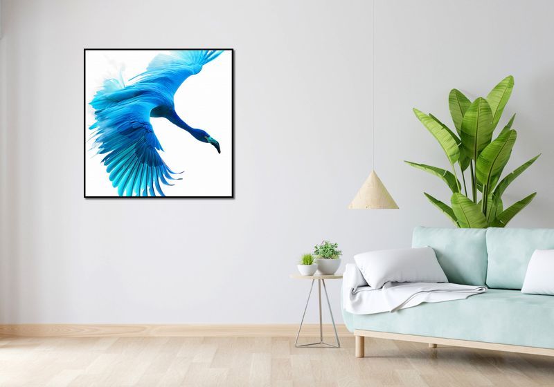 Plakat 90x90cm Błękitny Lot zdjęcie 4