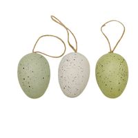 Jajka plastikowe z zawieszką 5 cm 12 szt