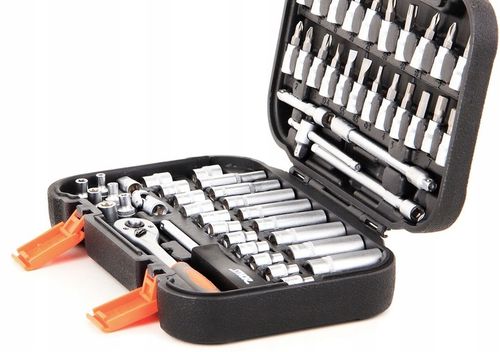 ZESTAW NARZĘDZIOWY KLUCZY KLUCZE NASADOWE 1/4 56CZ na Arena.pl