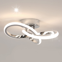 LAMPA SUFITOWA WISZĄCA LED ŻYRANDOL CHROM NOWOCZESNY 22W 4500K