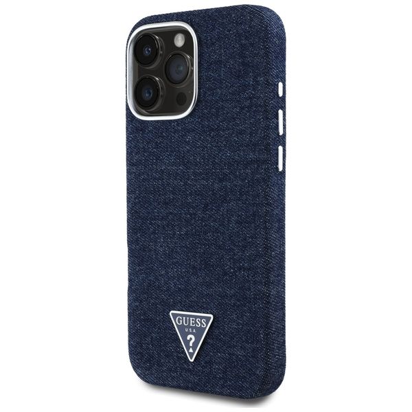 etui guess denim triangle logo magsafe   do iphone 16 pro max zdjęcie 2