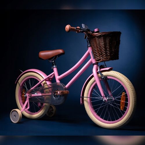 Bezpieczny Różowy rowerek dziecięcy 16" dla dziewczynki 4 5 lat na prezent na Arena.pl