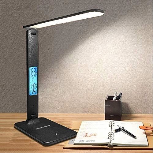 Lampka biurkowa LED lampa na biurko WYŚWIETLACZ LED Zegar Data 5 na Arena.pl