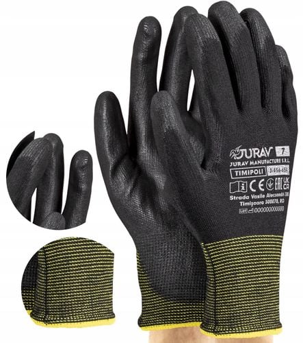 rękawice robocze czarne j-timipoli_bb7-s - 120 par na Arena.pl