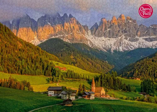 Puzzle 1000 elementów. Wioska Świętej Magdaleny w Dolomitach 30028 na Arena.pl
