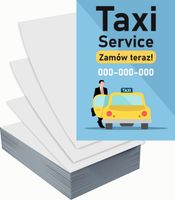 Ulotki A6 reklamowe firmowe 5000szt różne wzory TAXI