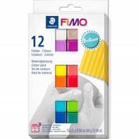 Zestaw masy termoutwardzalnej FIMO SOFT kolory Brilliant 12x25g Staedtler