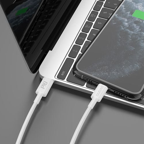 kabel przewód l6x usb-c - iphone lightning pd 20w 1m - biały na Arena.pl