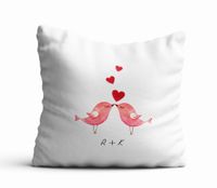 PODUSZKA Z DOWOLNYMI INICJAŁAMI - Ptaszki