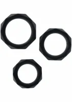 toyjoy power halo c-ring set silikonowy zestaw 3 pierścieni rożne rozmiary