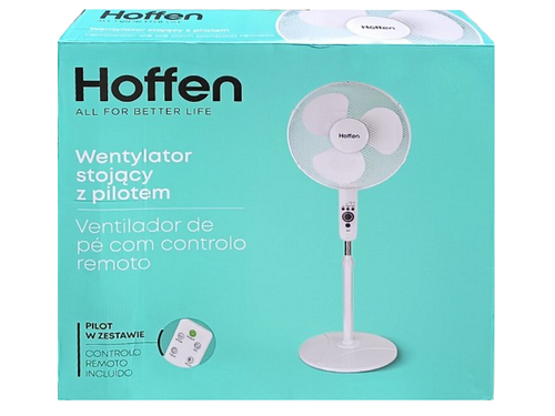 Wiatrak - Wentylator podłogowy Hoffen 45W - Pilot na Arena.pl
