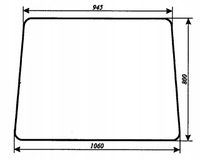 szyba przednia - przód do ciągnika Jumz 6K Białoruś
