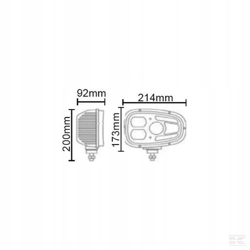 Lampa Przednia LED, Prawa, 55W Pros na Arena.pl