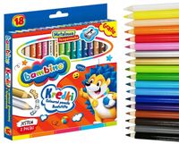 KREDKI szkolne BAMBINO 18 kolorów + TEMPERÓWKA
