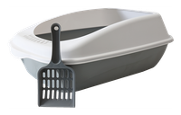 Kuweta dla kota otwarta z łopatką CLASSIC 35x50x17cm szara MPS UNIQ PETS