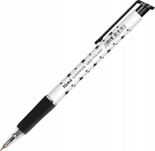 Długopis Automatyczny Toma Superfine 069 W Gwiazdki Czarny 20 Sztuk na Arena.pl