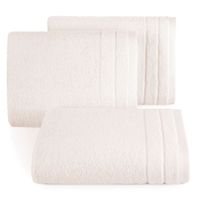 Ręcznik frotte z welwetową bordiurą DAMLA 30x50 jasnoróżowy