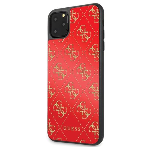Guess 4G Double Layer Glitter Case - Etui iPhone 11 Pro Max (Red) na Arena.pl