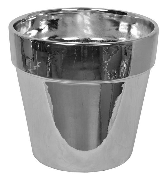 Doniczka srebrna duża zdjęcie 1