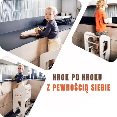 POMOCNIK KUCHENNY DLA DZIECI KITCHEN HELPER MDF + DREWNO POLSKI PRODUKT na Arena.pl