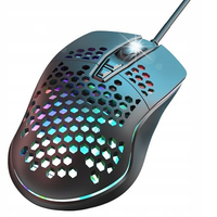 Mysz przewodowa XO M4 podświetlenie LED RGB LEKKA