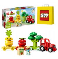 KLOCKI LEGO | DUPLO 10982 TRAKTOR Z WARZYWAMI I OWOCAMI ZABAWKI EDU + TORBA