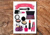 Wydruk cukrowy na tort A4 make up woman dama napis DIY