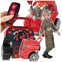 ZESTAW MECHANIKA DLA DZIECI SILNIK DO ROZKRĘCANIA SAMOCHÓD AUTO z pilotem