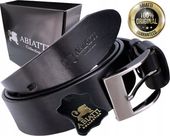 SKÓRZANY PASEK MĘSKI DO SPODNI SZEROKI PAS DO JEANSÓW GRUBA SKÓRA