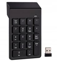 KLAWIATURA NUMERYCZNA BEZPRZEWODOWA DO LAPTOPA PC SLIM USB 2.4GHz AK86A