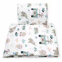 KOMPLET POŚCIELI Z WYPEŁNIENIEM DO ŁÓŻECZKA 90x120 DZIECIĘCA NIEMOWLĘCA