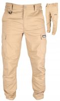 DEDRA SPODNIE BOJÓWKI RIPSTOP SPANDEX LD/54, 220G/M2 BEŻOWE BH32SP-LD