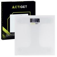 Waga łazienkowa, elektroniczna 150 kg szkło hartowane, biała