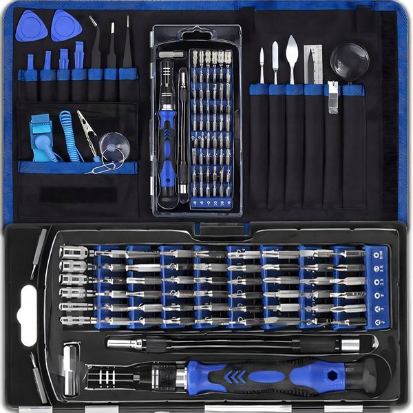 ZESTAW WKRĘTAKÓW ŚRUBOKRĘTÓW BITÓW PRECYZYJNE 75 ELEMENTÓW W ETUI zdjęcie 1