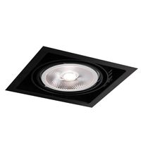 Oczko LAMPA sufitowa MUKO 3311 Shilo kwadratowa OPRAWA podtynkowa do zabudowy WPUST czarny