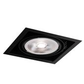 Oczko LAMPA sufitowa MUKO 3311 Shilo kwadratowa OPRAWA podtynkowa do zabudowy WPUST czarny