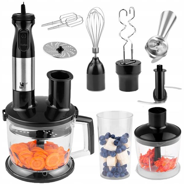 BLENDER RĘCZNY MIKSER TURBO ROBOT MALAKSER WIELOFUNKCYJNY 10w1 2 TARCZE zdjęcie 4