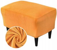 POKROWIEC NA PODNÓŻEK PUF ELASTYCZNY WELUR PREMIUM