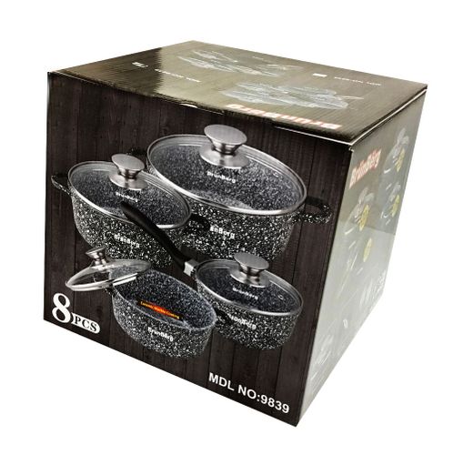 Garnki granitowe BRUNBESTE 8 ele [BB-4778] na Arena.pl