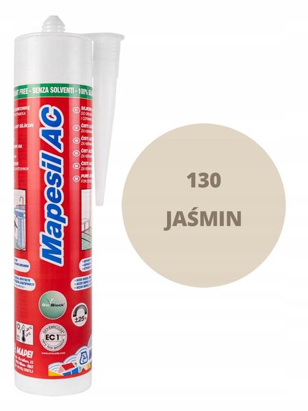 SILIKON MAPEI MAPESIL AC 310ml 130 jaśmin zdjęcie 2