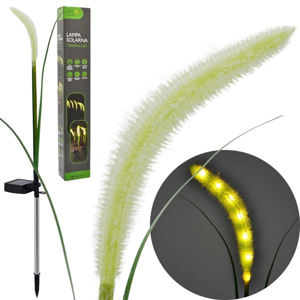 LAMPA SOLARNA TRAWA 6 LED 75CM zdjęcie 4