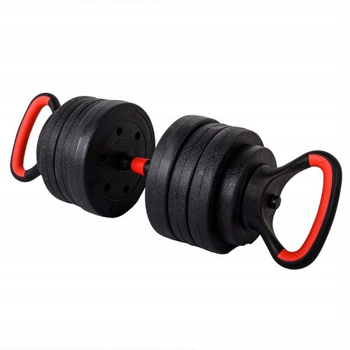 HANTLE BITUMICZNE REGULOWANE 2x20 KG+SZTANGA+UCHWYTY KETTLEBELL RP12-40 na Arena.pl
