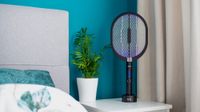 Elektryczna łapka na muchy komary owady 3w1 Teesa podświetlenie rakieta